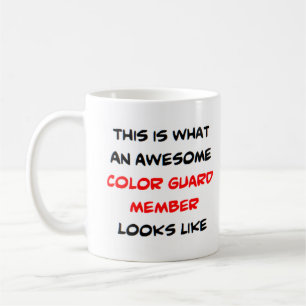 colour guard member, awesome coffee mug