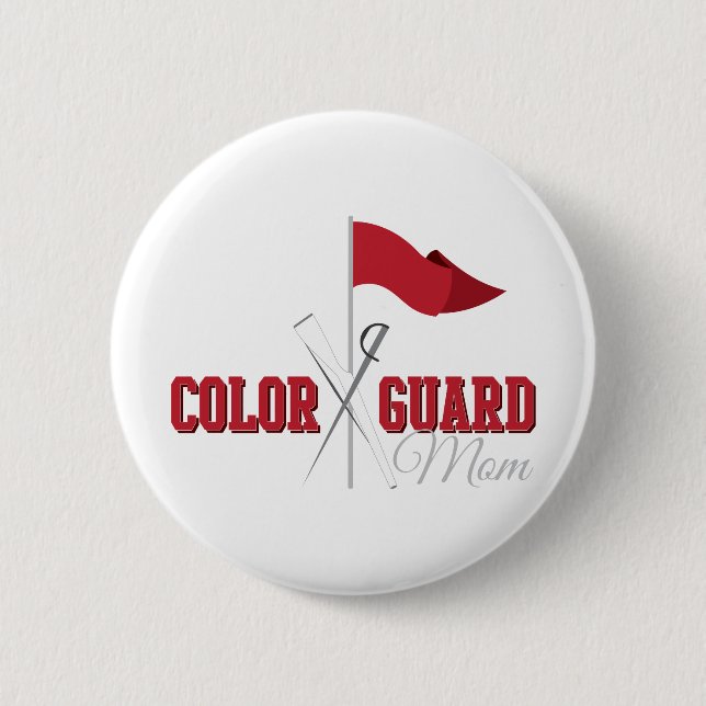 Colour Guard Mum 6 Cm Round Badge (Front)