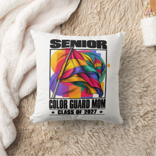 Colour Guard Mum Senior Class of 2027 Band Parent Cushion
