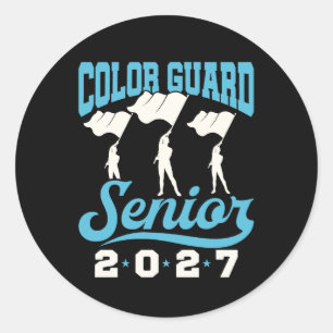 Colour Guard Senior 2027 Classic Round Sticker