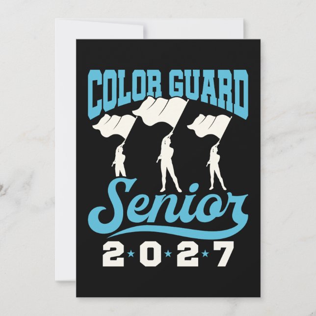 Colour Guard Senior 2027 Invitation (Front)