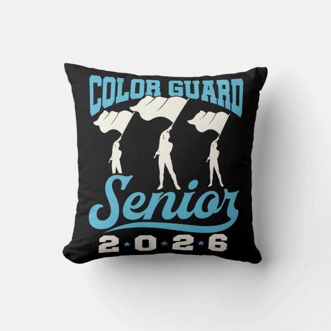 Colour Guard Senior Class of 2026 Graduation Cushion (Front)