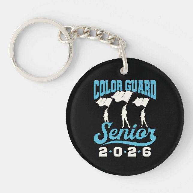 Colour Guard Senior Class of 2026 Graduation Key Ring (Front)