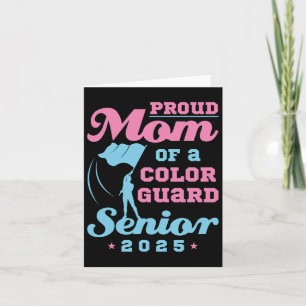 Colour Guard Senior Mum Cl Of 2025 Flags Graduatio Card