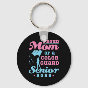 Colour Guard Senior Mum Cl Of 2025 Flags Graduatio Key Ring