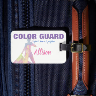 Colour Guard Spin Dance Perform Flag Luggage Tag