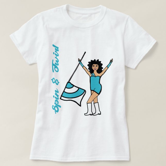 Colour Guard T-Shirt Aqua (Design Front)