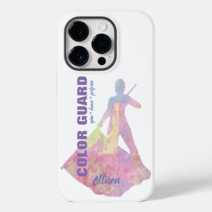 Colour Guard With Flag Performer Silhouette Figure Case-Mate iPhone 14 Pro Case