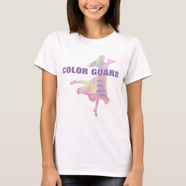 Colour Guard With Spin Dance Perform T-Shirt (Front)