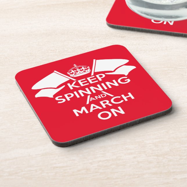 Colour Guard's, Red, Love Colour Guard Coaster (Left Side)