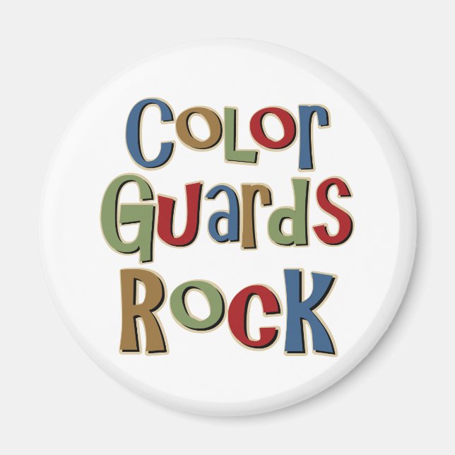 Colour Guards Rock Magnet (Front)