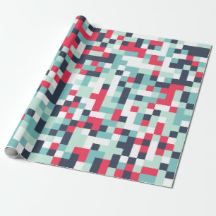 Colour Halftone Background. Abstract Multicolor Te Wrapping Paper