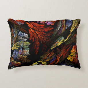 Colour Harmony Abstract Art Accent Pillow