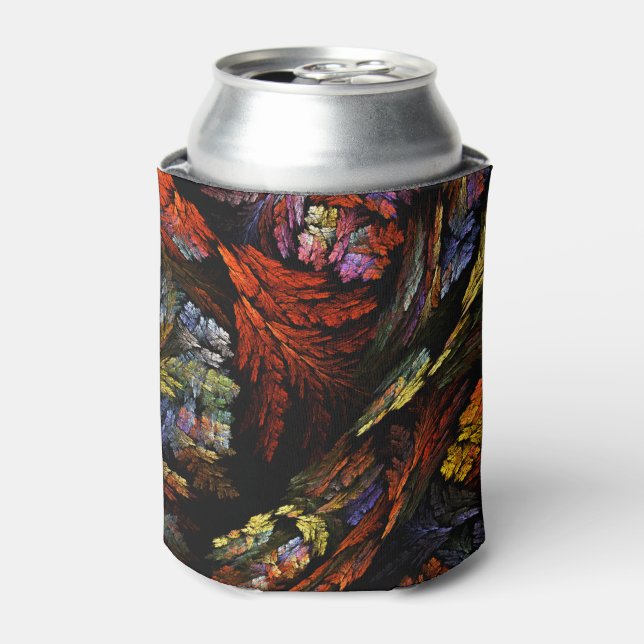 Colour Harmony Abstract Art Can Cooler (Can Front)