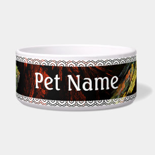 Colour Harmony Abstract Art Dog Bowl