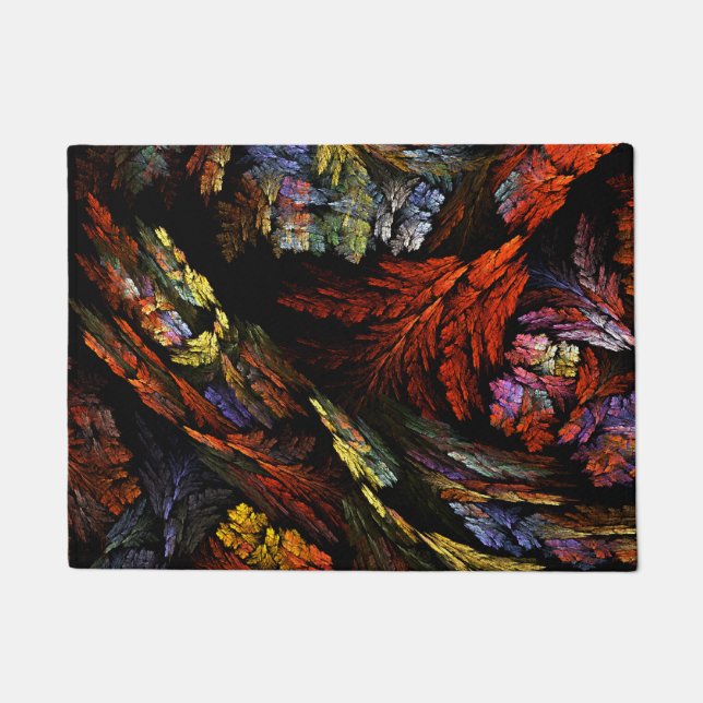 Colour Harmony Abstract Art Doormat (Front)