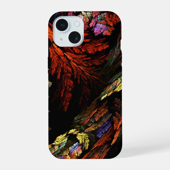 Colour Harmony Abstract Art iPhone 15 Case (Back)