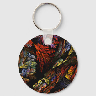 Colour Harmony Abstract Art Keychain