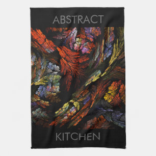 Colour Harmony Abstract Art Kitchen Towel