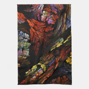 Colour Harmony Abstract Art Kitchen Towel