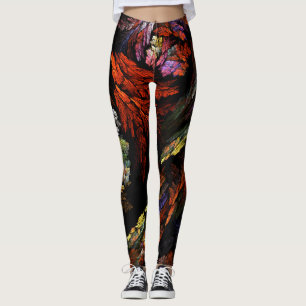 Colour Harmony Abstract Art Leggings