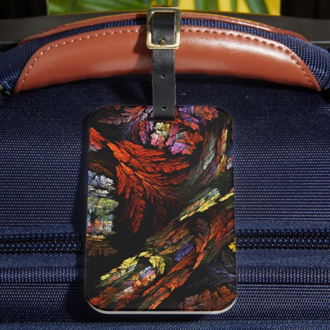 Colour Harmony Abstract Art Luggage Tag (Front Insitu 2)