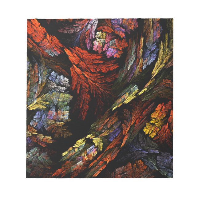 Colour Harmony Abstract Art Notepad (Front)