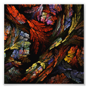 Colour Harmony Abstract Art Photo Print