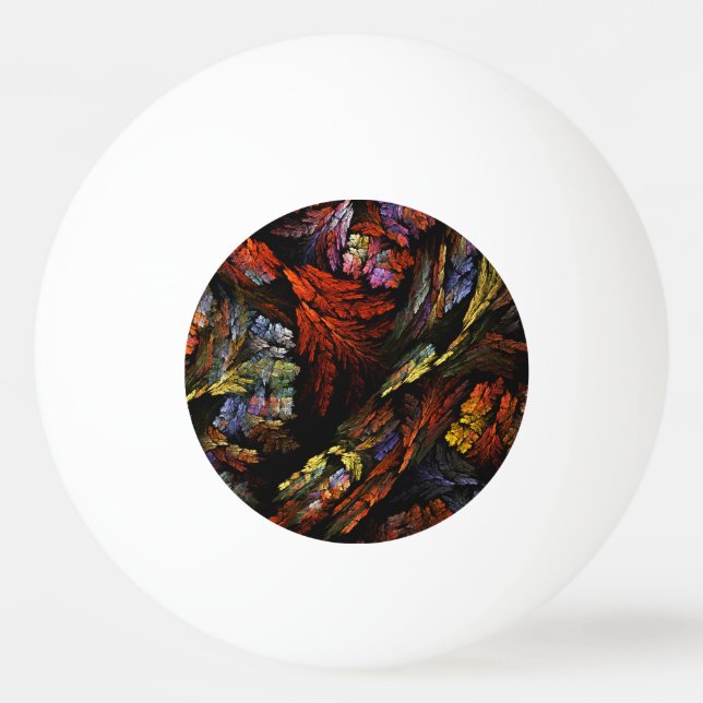 Colour Harmony Abstract Art Ping Pong Ball (Front)