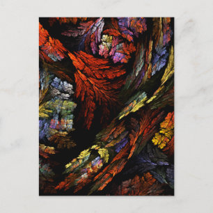Colour Harmony Abstract Art Postcard
