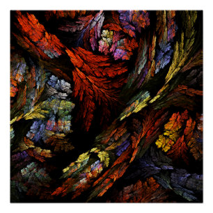 Colour Harmony Abstract Art Poster