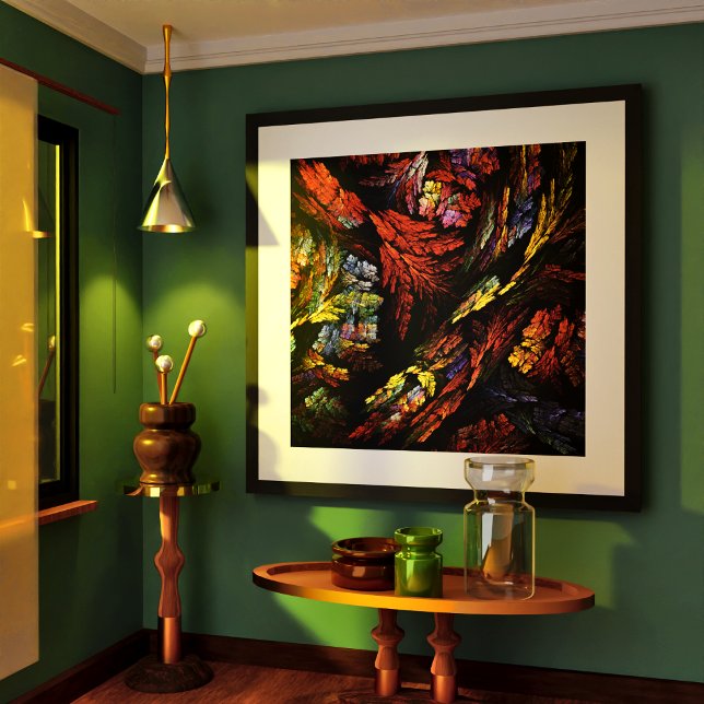 Colour Harmony Abstract Art Print (Color Harmony Abstract Art Poster)