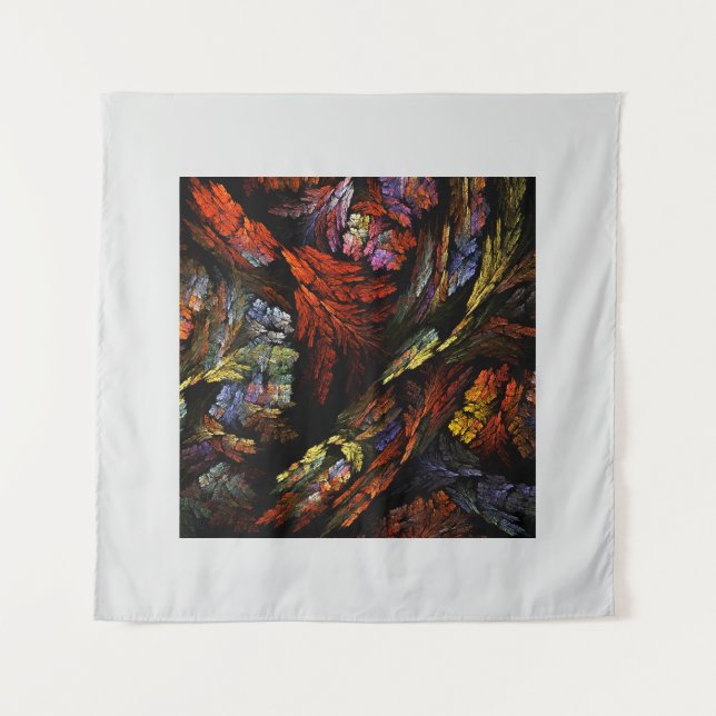 Colour Harmony Abstract Art Tapestry (Front)
