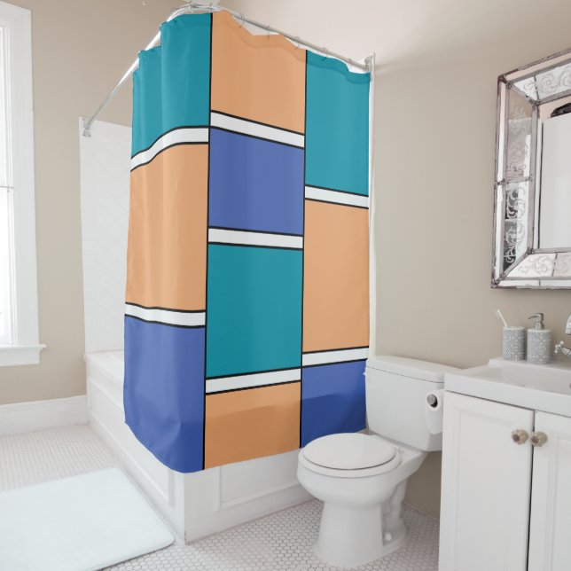 Colour Harmony Shower Curtain (In Situ)