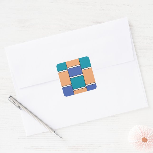 Colour Harmony Square Sticker (Envelope)