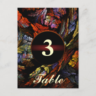 Colour Harmony Table Number Postcard