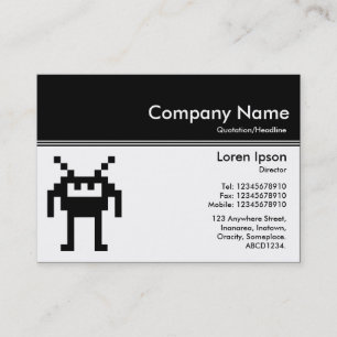 Colour Header III v2 - Black - Nanobot Business Card