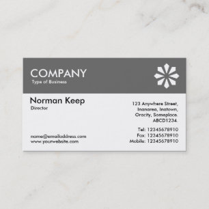 Colour Header (Logo) - Grey 666666 Business Card