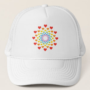 Colour hearts trucker hat
