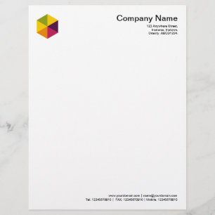 Colour Hexagon 01 Customised Letterhead