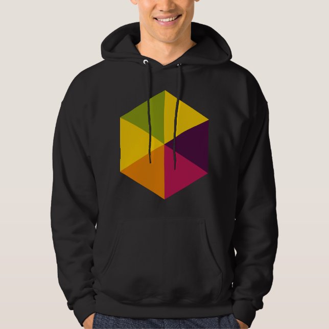 Colour Hexagon 01 Hoodie (Front)