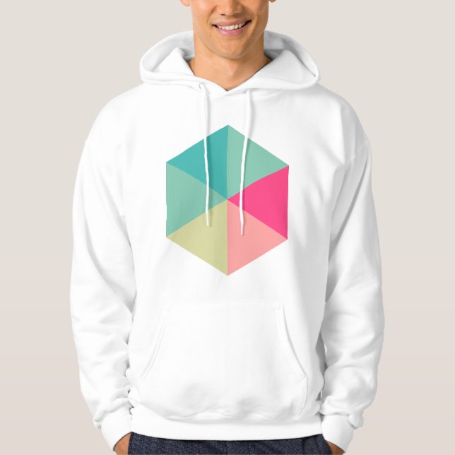 Colour Hexagon 02 Hoodie (Front)