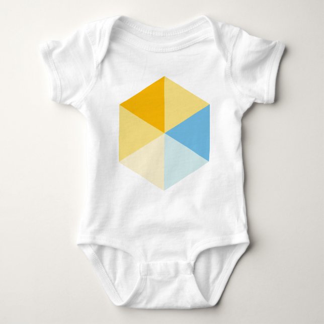 Colour Hexagon 03 Baby Bodysuit (Front)