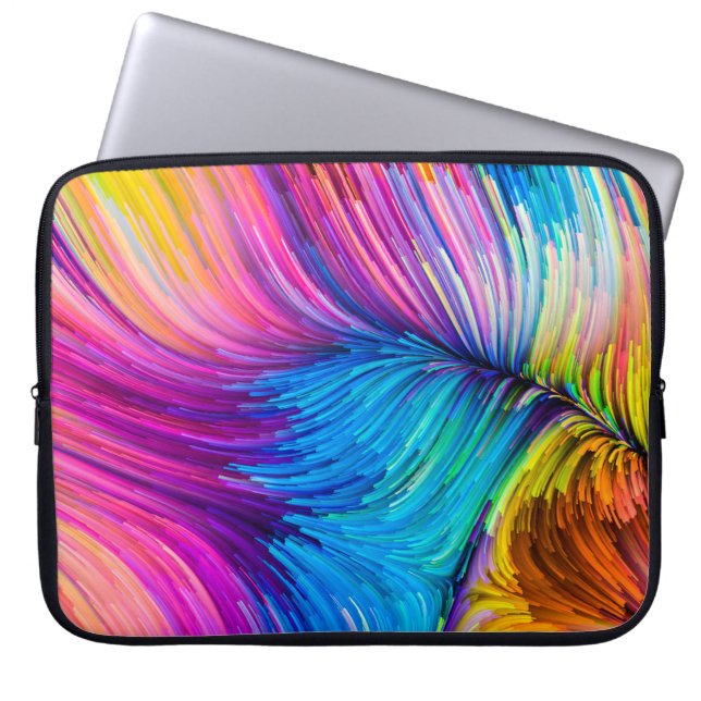 Colour In Motion series. Abstract design made of F Laptop Sleeve (Front)