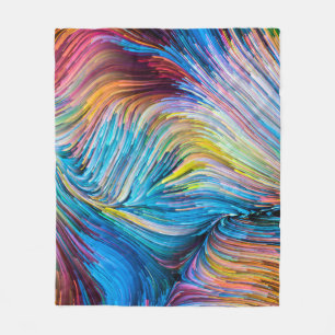 Colour In Motion series. Background design of Flow Fleece Blanket