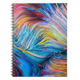 Colour In Motion series. Background design of Flow Notebook