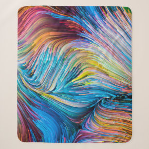 Colour In Motion series. Background design of Flow Sherpa Blanket