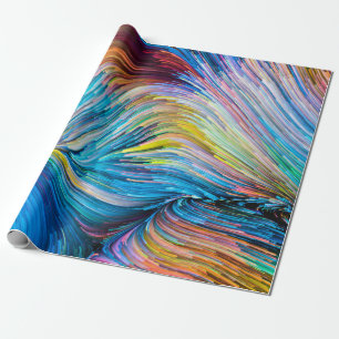 Colour In Motion series. Background design of Flow Wrapping Paper