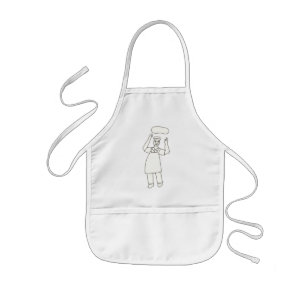 Colour in Pizza Chef Aprons