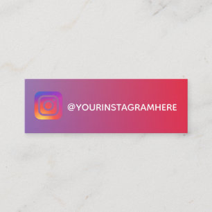 colour instagram mini business card